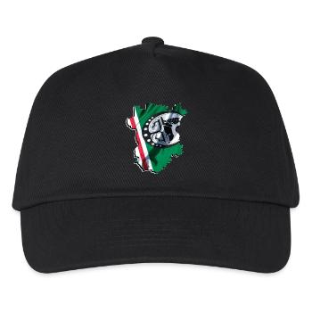 (RU) Tchétchénie : Drapeau sur sa propre carte - Casquette de baseball Enfant - noir - Devant