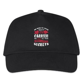 Mail Carrier Be Nice To Your Mail Carrier - Kids’ Baseball Cap - black - Front