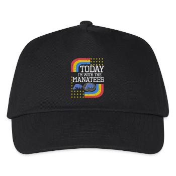 Vintage Slogan MANATEES - Kids’ Baseball Cap - black - Front