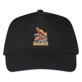 La mangouste de mangouste - Casquette de baseball Enfant - noir - Devant