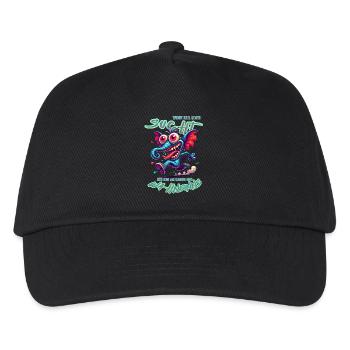 Wenn ihr mich sucht, ich bin am Rande des Wahnsinn - Kinder Basecap - Schwarz - Vorne