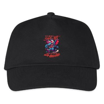 Wenn ihr mich sucht, ich bin am Rande des Wahnsinn - Kinder Basecap - Schwarz - Vorne