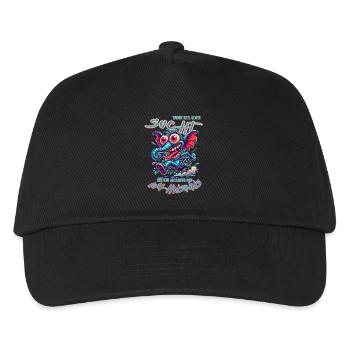 Wenn ihr mich sucht, ich bin am Rande des Wahnsinn - Kinder Basecap - Schwarz - Vorne