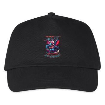 Wenn ihr mich sucht, ich bin am Rande des Wahnsinn - Kinder Basecap - Schwarz - Vorne
