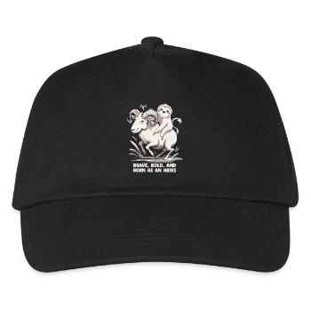 Bold, bold and born as an Aries - Aries Zodiac - Kids’ Baseball Cap - black - Front