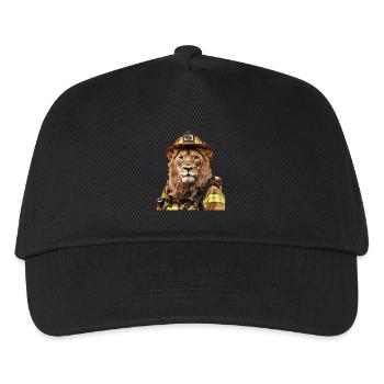 Löwe - Kinder Basecap - Schwarz - Vorne