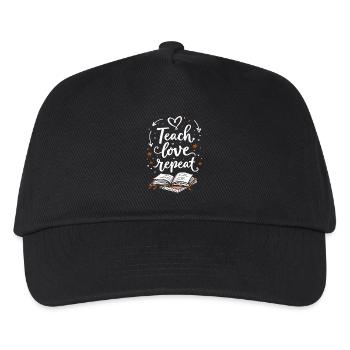 Teach Love Repeat – Teacher Educator Education School - Kids’ Baseball Cap - black - Front