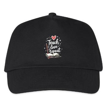 Teach Love Repeat – Teacher Educator Education School - Kids’ Baseball Cap - black - Front