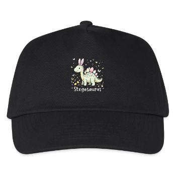 Stegosaurus - Kids’ Baseball Cap - black - Front