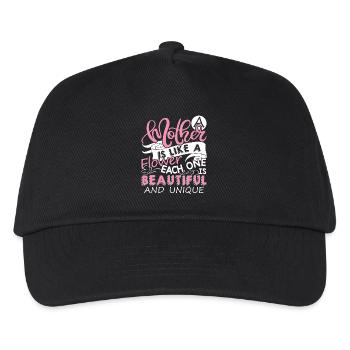 Mother's Day Mother Is Beautiful And Unique - Kids’ Baseball Cap - black - Front