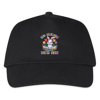 Bun-Believable Easter Vibes - Kids’ Baseball Cap - black - Front