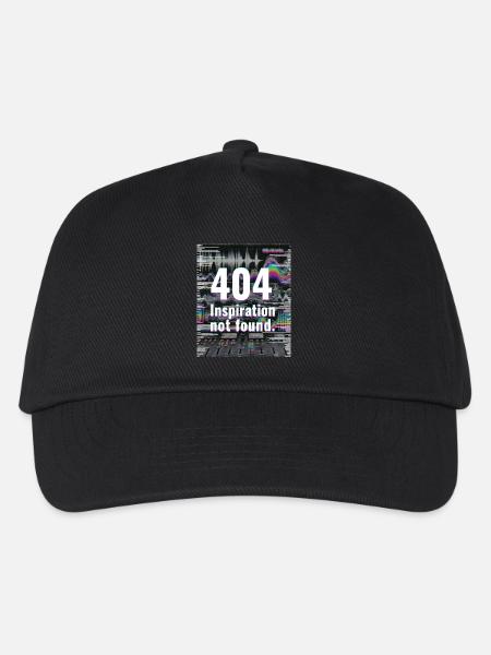 404 Inspiration nicht gefunden - Kinder Basecap - Schwarz