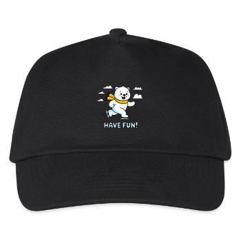 BEARS, HAVE FUN - Kids’ Baseball Cap - black - Front