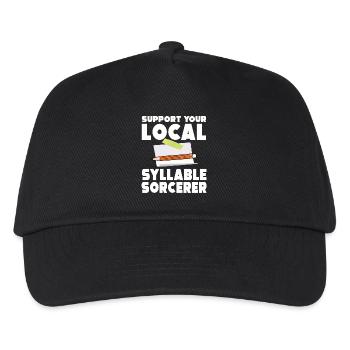 Syllable Magician Poetry Slam - Kids’ Baseball Cap - black - Front