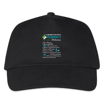 10 Reason To Be With A Pharmacy Technician - Kids’ Baseball Cap - black - Front
