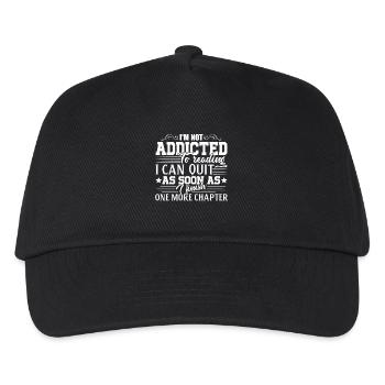 Reading Addicted To Reading Funny Book Lover - Kids’ Baseball Cap - black - Front