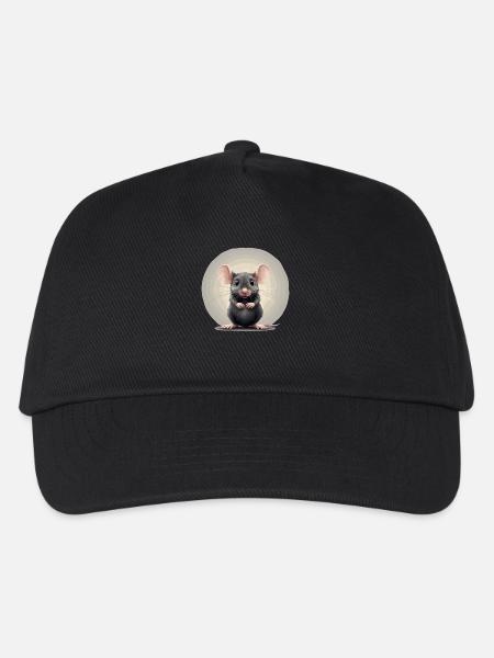 Mäuse Maus - Kinder Basecap - Schwarz