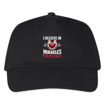 Chirurgie de transplantation Je crois aux miracles Médical - Casquette de baseball Enfant - noir - Devant