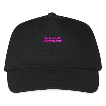 SOCIAL MEDIA KILLED REALITY DAMEN - Kinder Basecap - Schwarz - Vorne