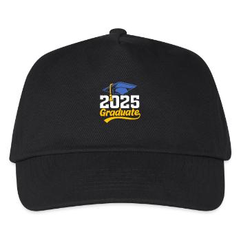 Klasse von 2025 Abi Abiturient Abitur 2025 - Kinder Basecap - Schwarz - Vorne