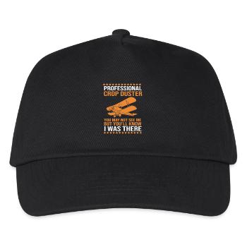 Crop Duster Airplane Pilot - Kids’ Baseball Cap - black - Front