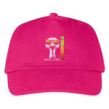 Autruche Lunettes de Soleil Oiseau Cadeau Imbattable - Casquette de baseball Enfant - fuchsia - Devant