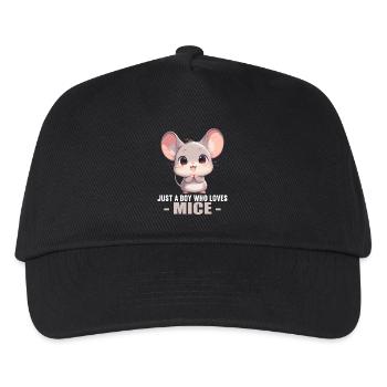 Souris Souris - Casquette de baseball Enfant - noir - Devant