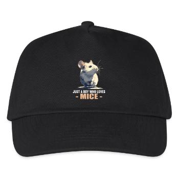 Souris Souris - Casquette de baseball Enfant - noir - Devant