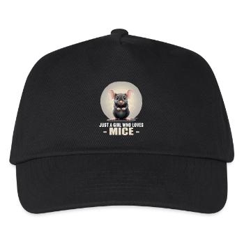 Mäuse Maus - Kinder Basecap - Schwarz - Vorne