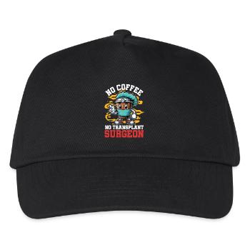 Transplant Surgeon No Coffee Doctor Coffee Lover - Kinder Basecap - Schwarz - Vorne