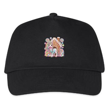 Candy Unicorn and Gingerbread House Magic - Kids’ Baseball Cap - black - Front