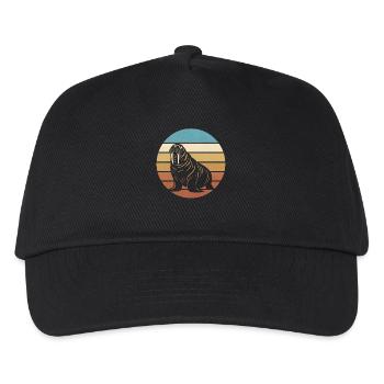 Walross - Kinder Basecap - Schwarz - Vorne