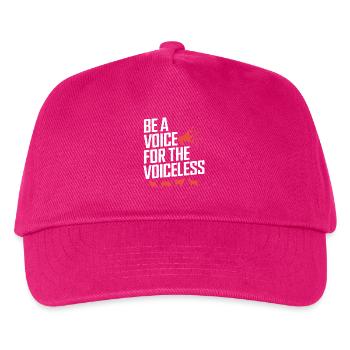 Soyez une voix pour le végétalien sans voix - Casquette de baseball Enfant - fuchsia - Devant