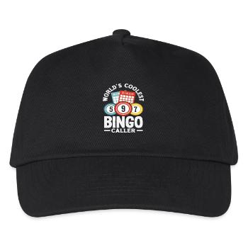 Bingo Coolster Bingo Ansager Spieler - Kinder Basecap - Schwarz - Vorne