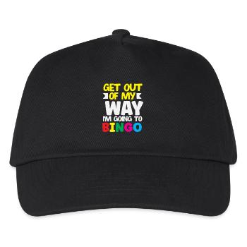 Bingo Players Out of the Way I'm Going Bingo - Kids’ Baseball Cap - black - Front
