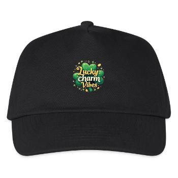 Lucky Charm Vibes Lucky Clover Lucky Positive - Kids’ Baseball Cap - black - Front