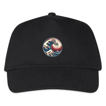 Wave - Kids’ Baseball Cap - black - Front