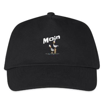 Moin Seagull Vacances à la mer du Nord Allemagne du Nord - Casquette de baseball Enfant - noir - Devant