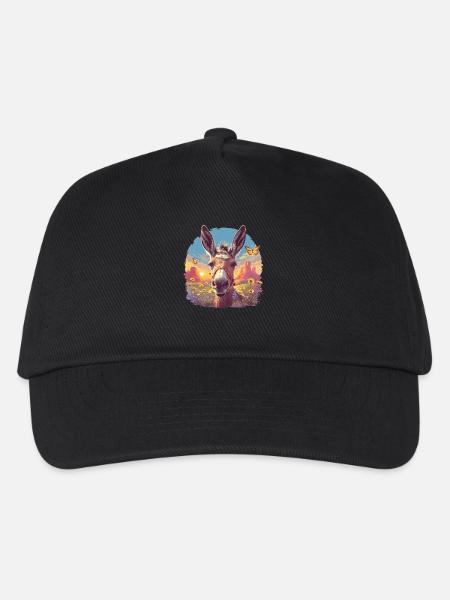 Donkey Esel - Kinder Basecap - Schwarz