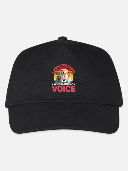 I Speak For Those Who Have No Voice - Kinder Basecap - Schwarz