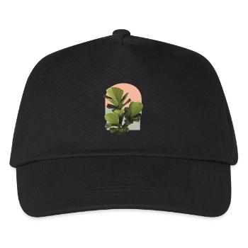 Geigenblatt-Feige - Kinder Basecap - Schwarz - Vorne