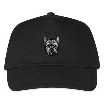 Yorkshire Terrier Dog Head - Kids’ Baseball Cap - black - Front