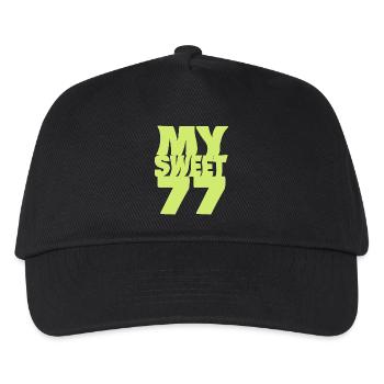 Birthday 77 - Kids’ Baseball Cap - black - Front