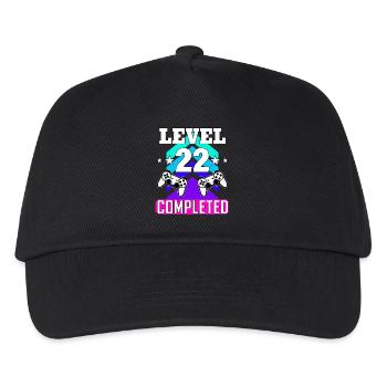 gaming geburtstag haha wie - Kinder Basecap - Schwarz - Vorne