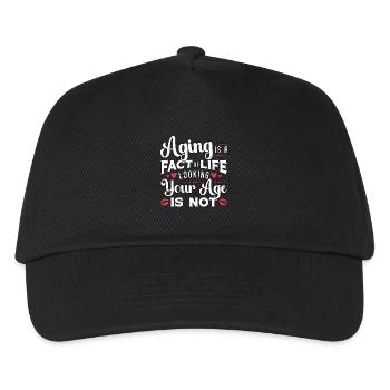 Plastic Surgery Aging Is A Fact Of Esthetician - Kids’ Baseball Cap - black - Front