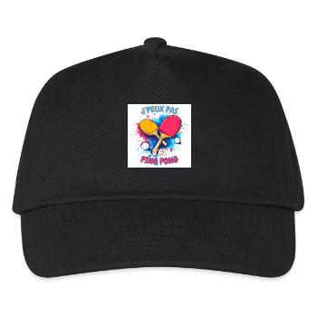 Colorful Ping Pong Unleashed - Kids’ Baseball Cap - black - Front
