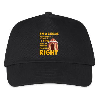 I'm a Circus Performer - Kids’ Baseball Cap - black - Front