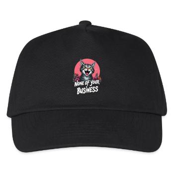None of Your Business - Kinder Basecap - Schwarz - Vorne