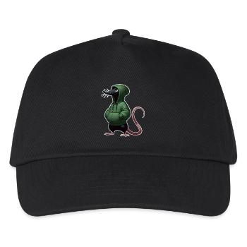 Maus - Kinder Basecap - Schwarz - Vorne