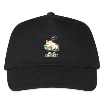Mega Chonker Cat Thought Bubble Fish - Kids’ Baseball Cap - black - Front